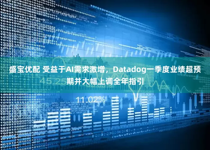 盛宝优配 受益于AI需求激增，Datadog一季度业绩超预期并大幅上调全年指引